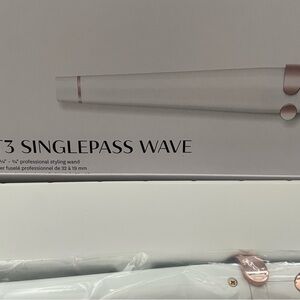 T3 Singlepass Wave Wand in White and Rose Gold